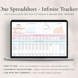 Net Worth Tracker Spreadsheet for Google Sheets, Net Worth Calculator Dashboard, Assets & Liabilities Template, Personal Finance Planner imagem 6