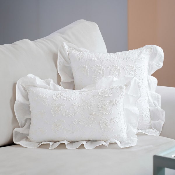 Ruffle Pillow Case Etsy