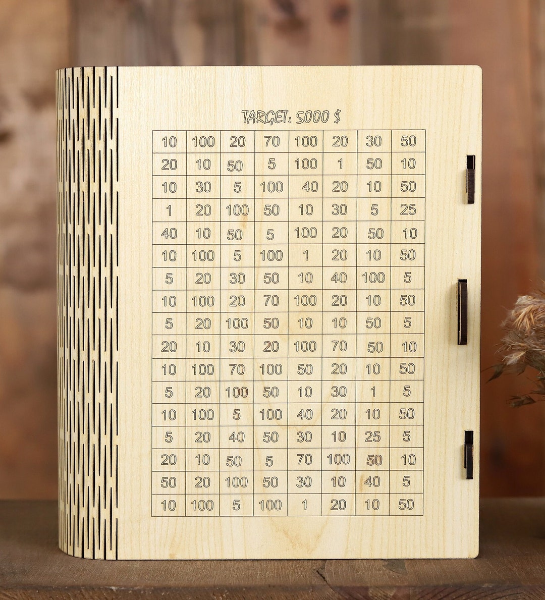 Money Box Savings Cash Box Challenge Piggy Bank Savings Etsy