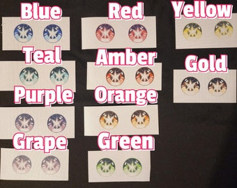 Sublimated Follow-me (5 sizes) Anime Star Pupil Eye Mesh for Fursuits and Costumes (Mesh Only)