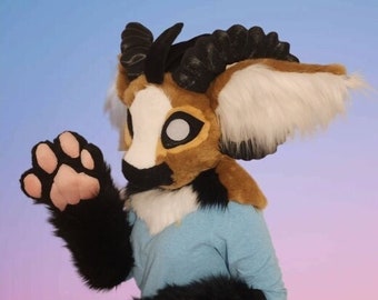 Premade Dutch Angel Dragon(dutchie) Full partial(removable Ram/Goat horns)