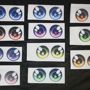 Sublimated Follow-me (4 sizes) Star Pupil Eye Mesh for Fursuits (Mesh Only)