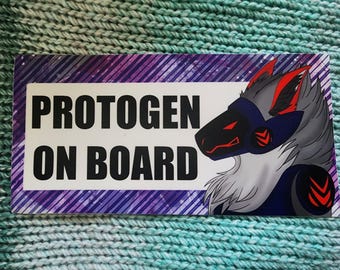 PROTOGEN ON BOARD Bumper Sticker for Cars, Laptops, etc.