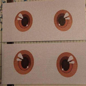 Sublimated Custom eyes Mesh for Fursuits with Black backing (Mesh Only)