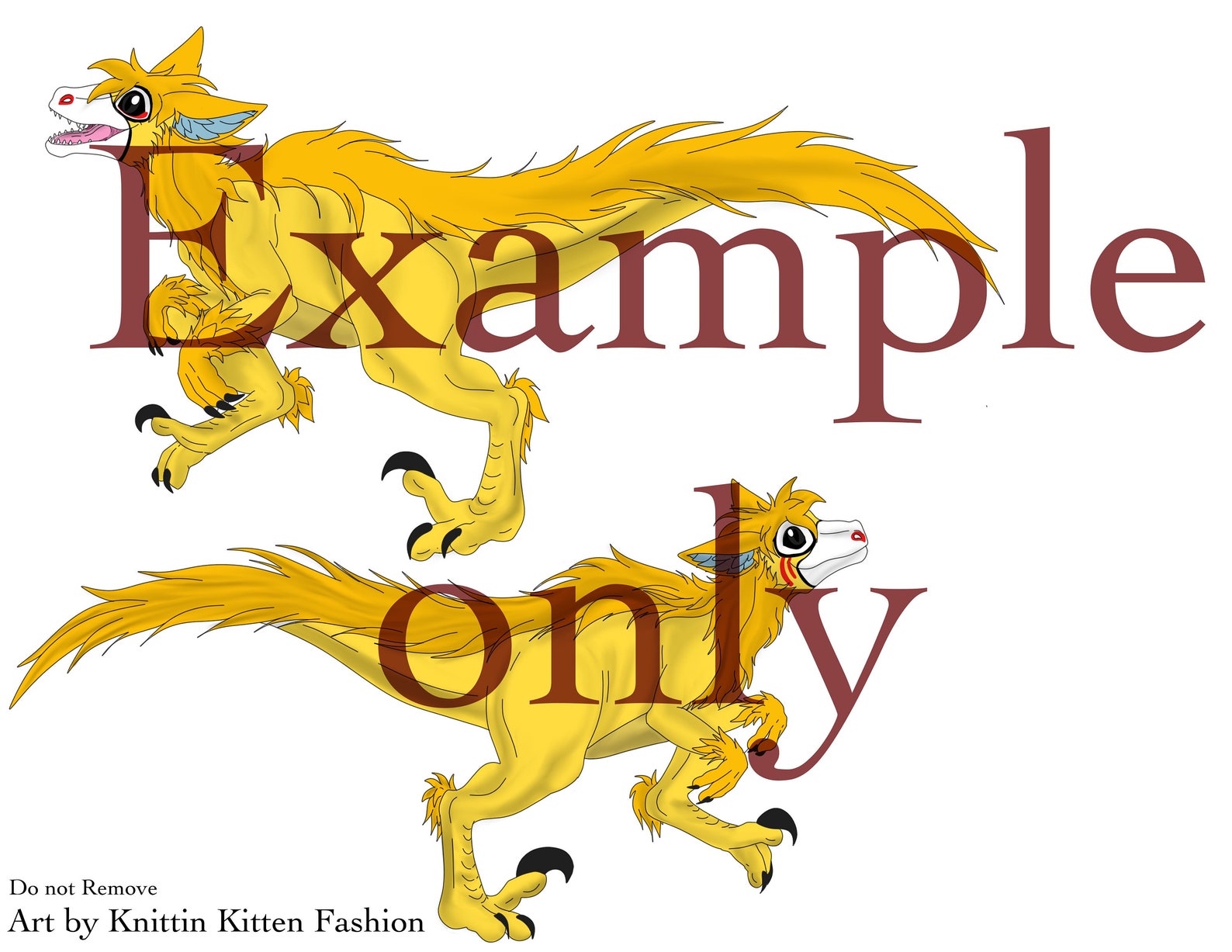 Pyro Raptor Fursona Raptor/dinosaur Furry Fursona Reference Sheet/template - Etsy