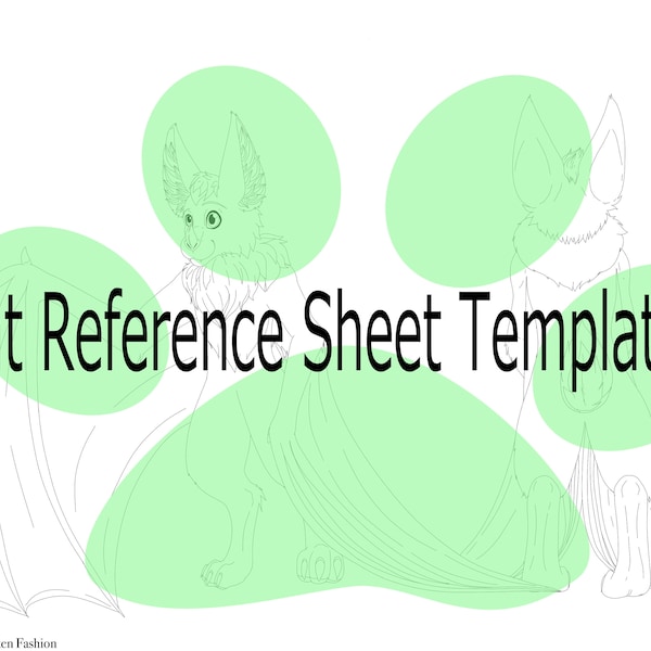 Bat Fursona Template Etsy Bat Fursona Template Etsy