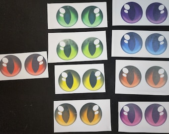Sublimated Follow-me (4 sizes) Cat Eye/ Slit Eye/ Dragon Eye/ Dinosaur Eye Mesh for Fursuits (Mesh Only)