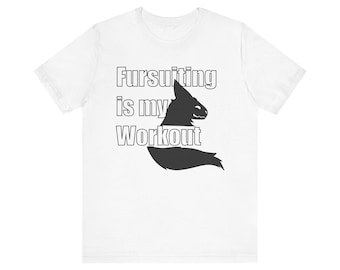 Protogen Fursona &quot;fursuiting is my workout&quot; Jersey Short Sleeve Tee