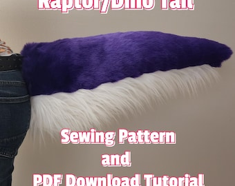 Raptor Tail Fursuit Sewing Pattern(PDF DOWNLOAD)