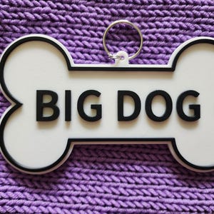 12,5 cm großer Hund Fursona Furry Schlüsselanhänger / Furry Keychain / Fursuit Collar Dog Tag