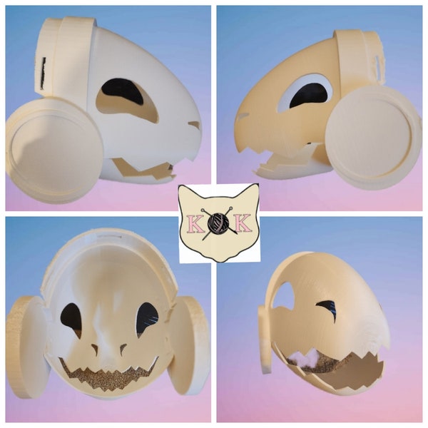 Protogen Head Base 3D printed(one size fits most) Furry Fursuit