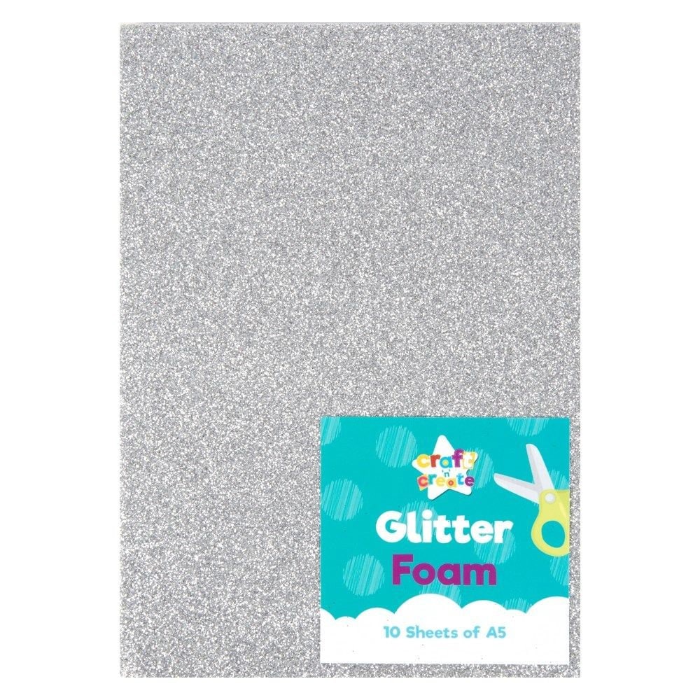 10sheets Glitter Foam Paper Sparkles Paper for Children's Craft