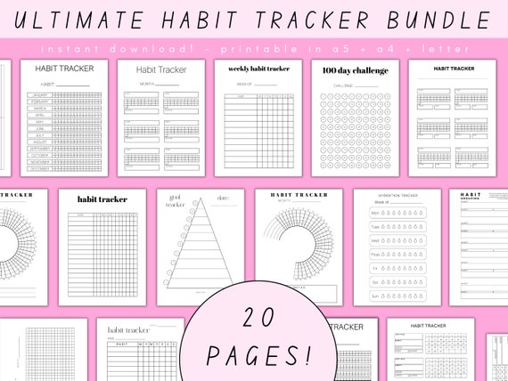 FREE Printable Habit Tracker PDF: The Ultimate Habit Tracker Guide