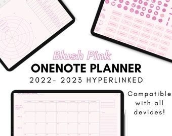 OneNote Digital Planner 2022 2023, Hyperlinked Dated Planner, OneNote Planner, One Note Template | Windows, iPad, Android, Mac, Computer, PC
