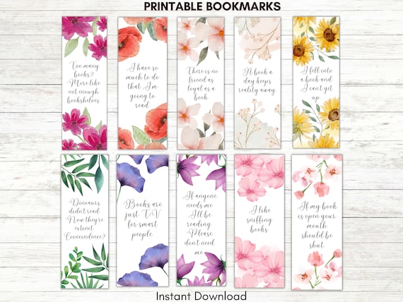 Printable Bookmark Template  Bookmark template, Free printable bookmarks  templates, Free printable bookmarks