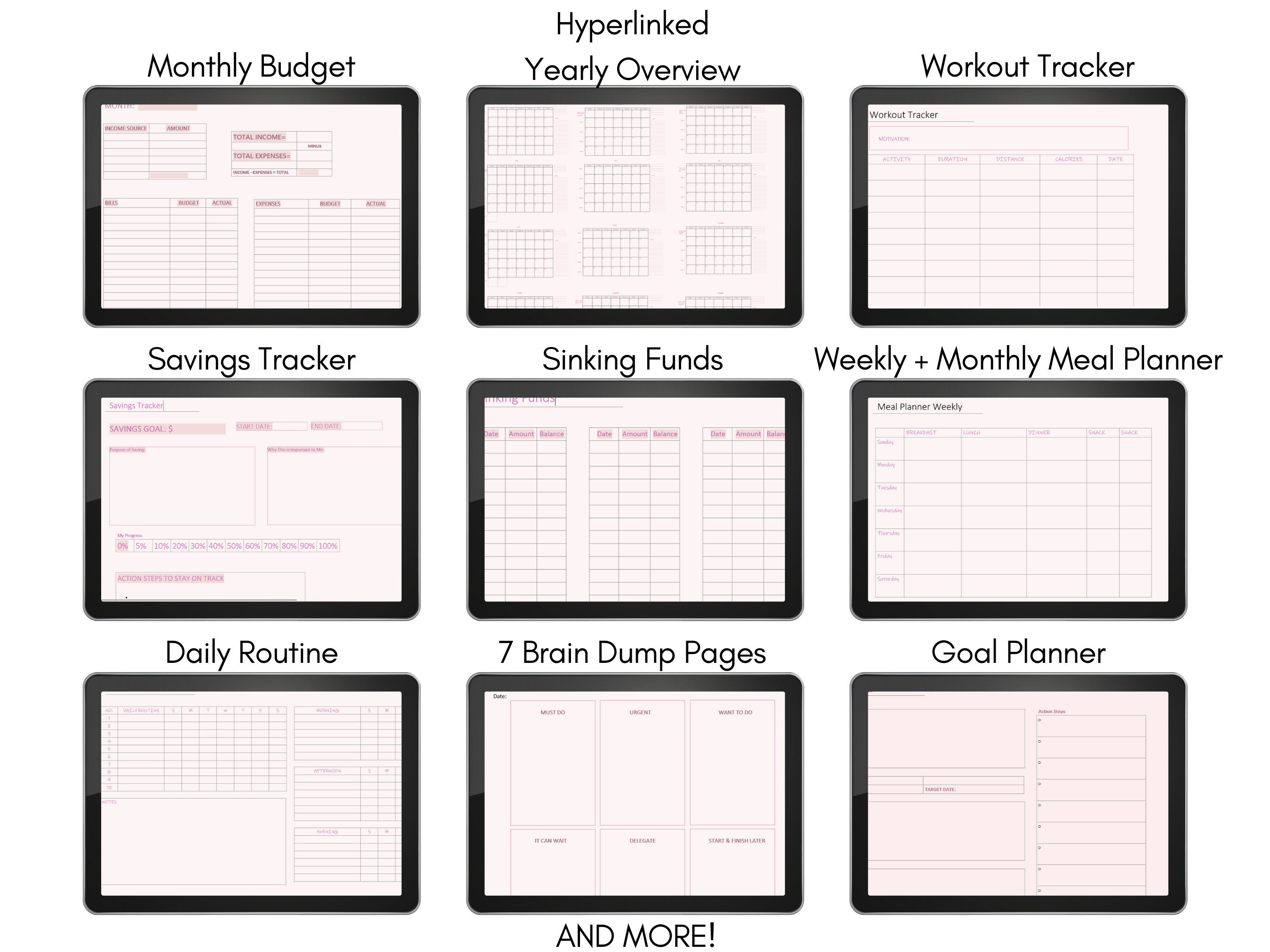 Digital Planner Onenote, Onenote Planner Undated, Windows Digital