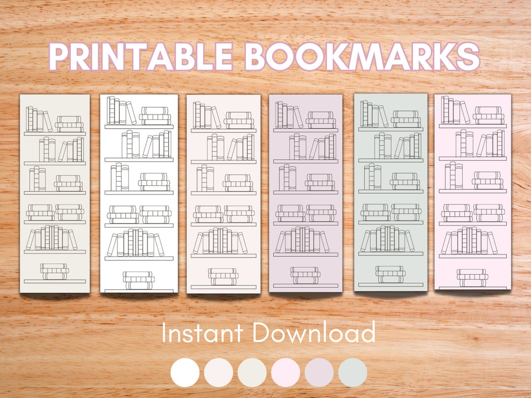Printable Bookmarks Coloring Template, Printable Bookmarks to Color ...