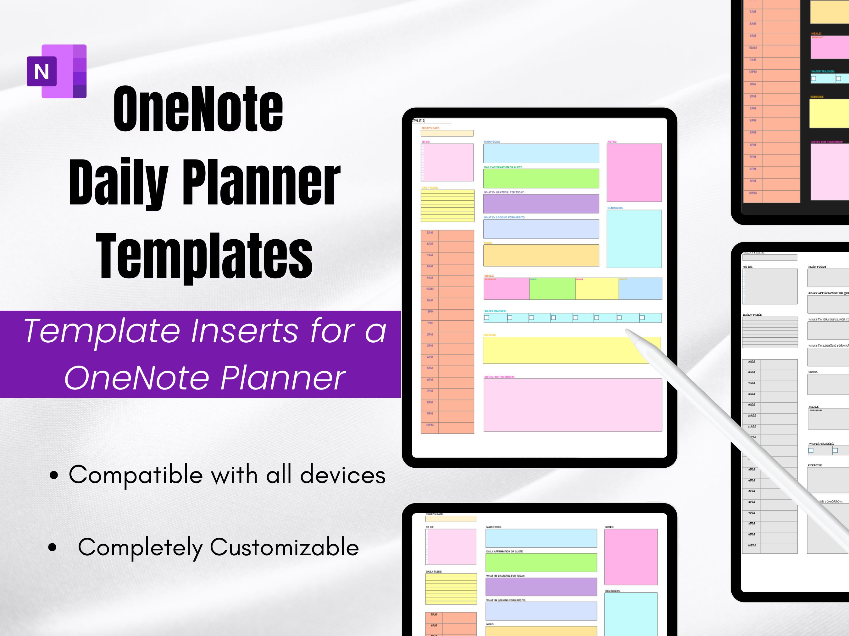 Productivity Planner & Life Planner Onenote Templates Pack Etsy Productivity Planner & Life Planner Onenote Templates Pack Etsy