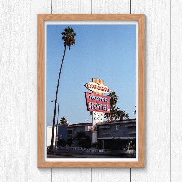 Retro Los Angeles Photo | Downtown Hollywood | 1950s | 1960s | Classic, Vintage Landmark | LA, California | Instant Download | Digital Print