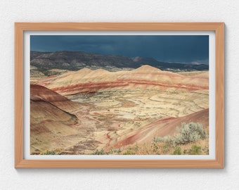 Oregon Painted Hills | Nature Photography | Travel Wall Decor | Natural Landscape | Moody, Modern Home Art | Digital Download Photography
