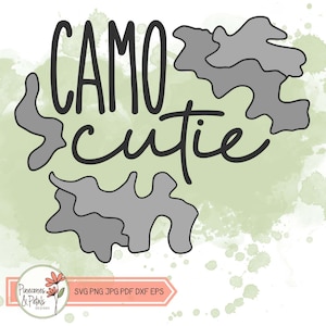 Diseño de camuflaje SVG "Camo Cutie" (descarga digital)