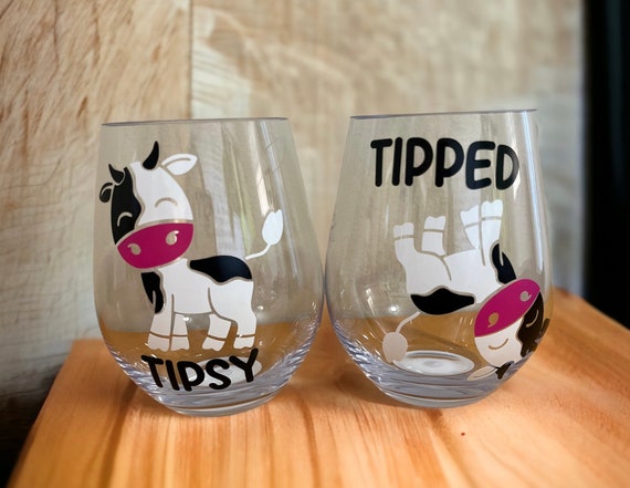 Tipsy Wine Glasses (Set of 4) - Wedding Collectibles