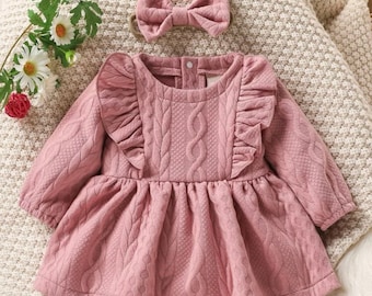 Baby dress | pink baby dress |dusty pink dress | children clothing | girl clothing | kids dress | baby clothing | dress | party dress | gift
