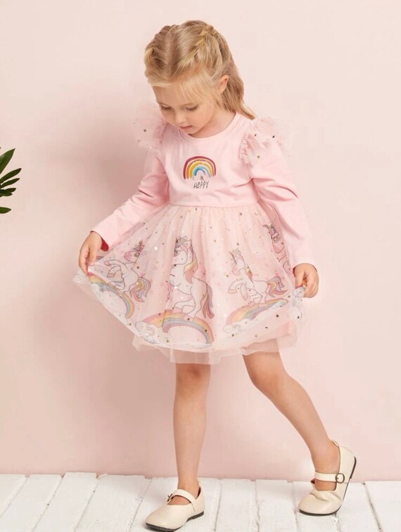 Unicorn Dress Unicorn Birthday Girls 