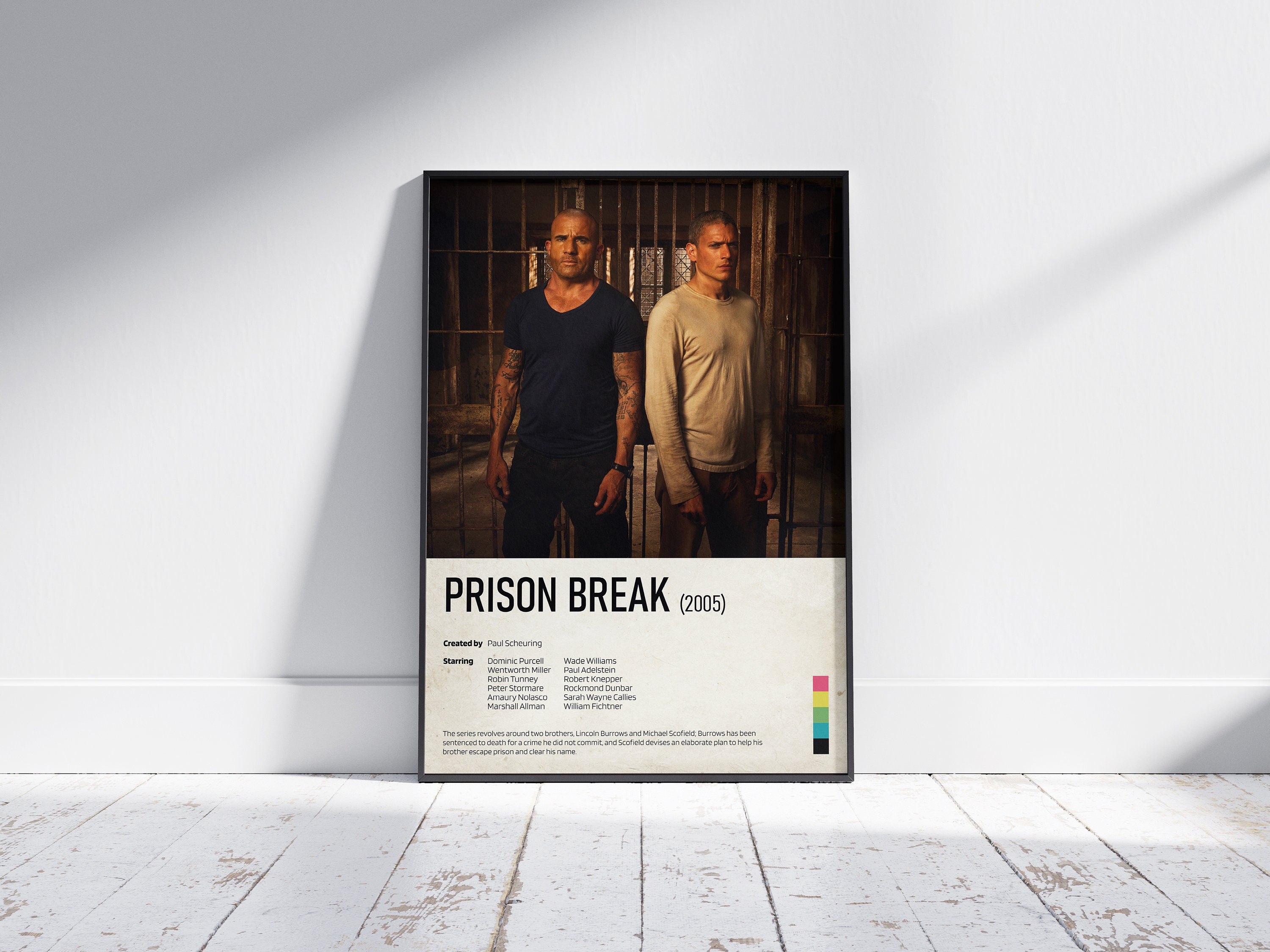 Prison break wentworth miller dominic purcell poster de papel