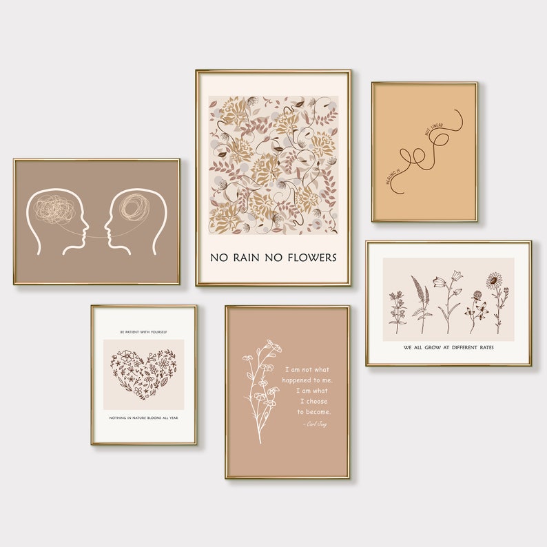 17 Mental Health Posters Printable, Psychology Prints for Therapy ...