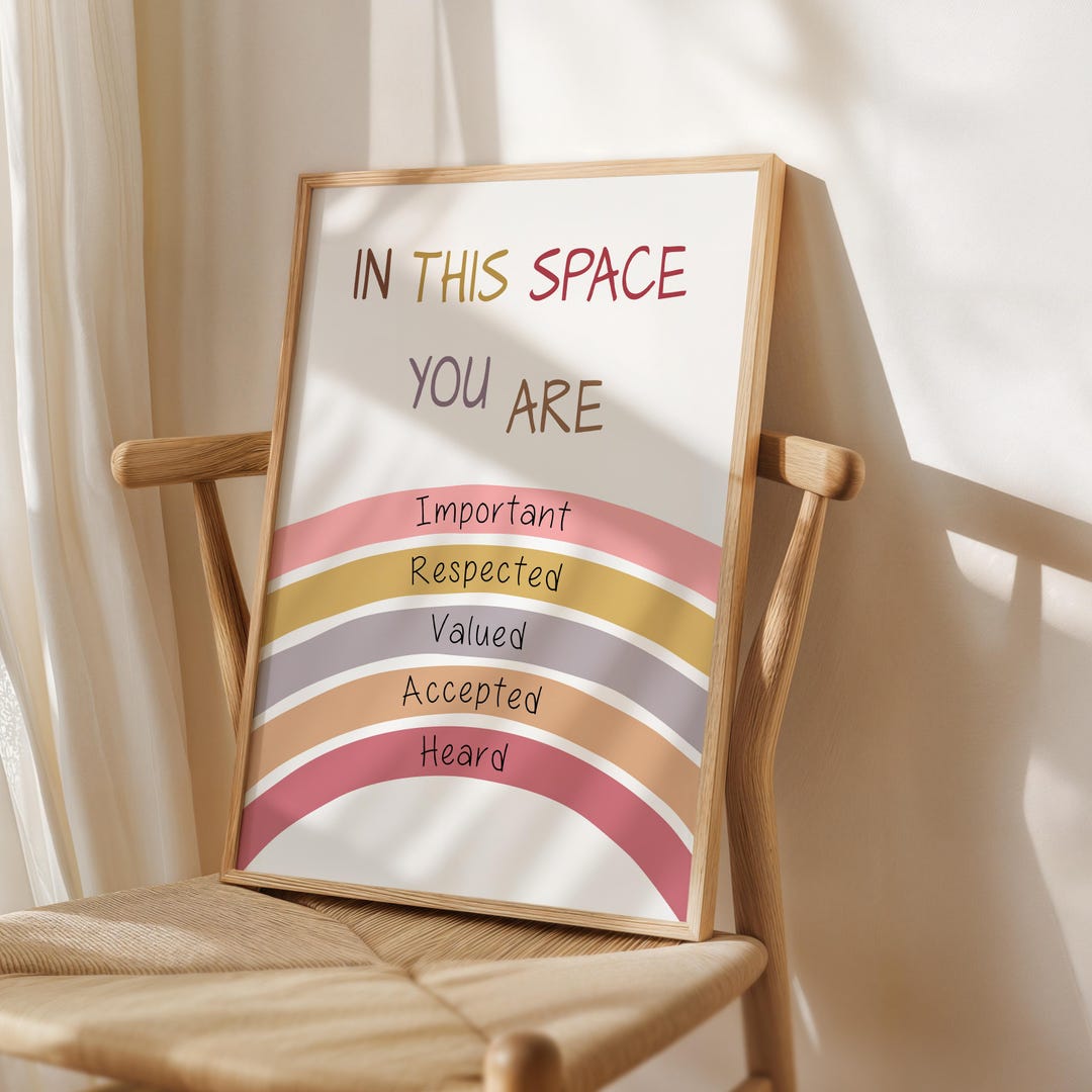 Safe Space Poster, Therapy Office Decor, School Social Work, Classroom ...