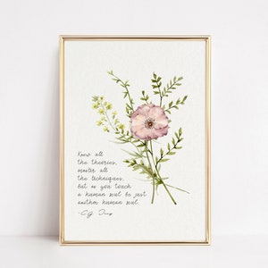 Carl Jung Quote, Mental Health Wall Art Print, Psychology Quotes by Carl Jung Printable, Therapy Office Decor, Know all the Theories