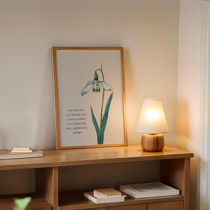 Carl Rogers Zitat, Psychische Gesundheit Kunst, Biologie Kunstdruck, Sozialarbeiter Zitate, Therapie Büro Dekor, Das gute Leben ist ein Prozess Bild 6