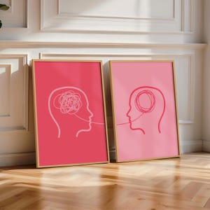 Mental Health Prints for Therapy Office Decor, Talking Helps Wall Art, Psychology Art Print, Talking Therapy Artwork, Counselling Office