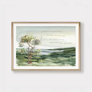 Brene Brown Authenticity Quote Print, Therapy Office Decor, Mental Health Poster, Watercolor Wall Art Print, Daily Practice of Letting Go of