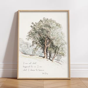 Citazione di Carl Jung, stampa artistica da parete sulla salute mentale, citazione di Carl Jung stampabile, arredamento vintage per studio di terapia, non sono quello che mi è successo