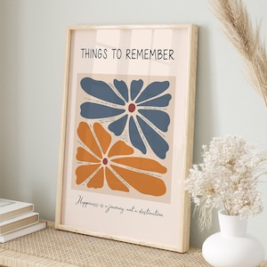 Mental Health Poster, Things to Remember, Positive Affirmations, Psychology Art Prints for Therapy Office Decor, Inspirational Wall Art