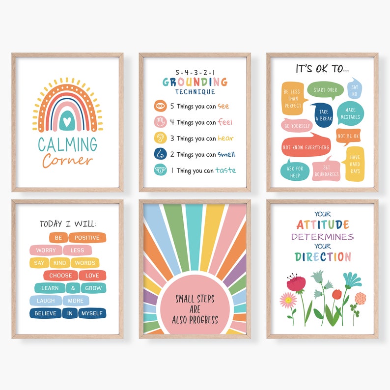 30 Mental Health Posters, Psychology Wall Art, School Psychology ...