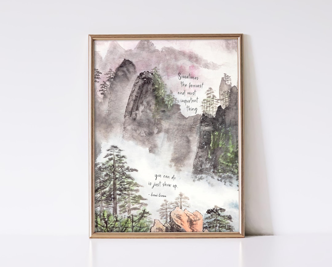 Brene Brown Quote Printable, Mental Health Print, Brene Brown Print for