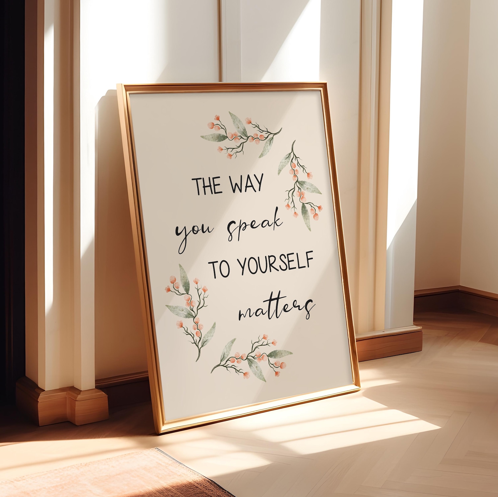 The Way You Speak to Yourself Matters, Mental Health Poster Printable ...