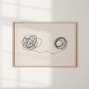 Mental Health Poster, Talking Helps, Therapy Office Decor, Psychology Art Print, Talking Therapy Printable Wall Art Black, Counselor Decor