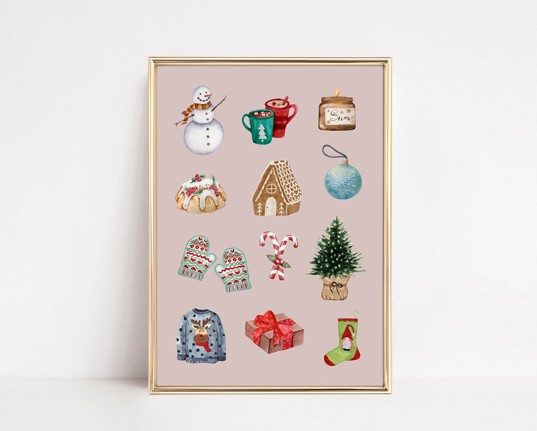 Christmas Decorations Printable Farmhouse Christmas Decor - Etsy