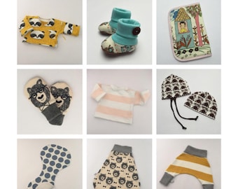 ebook Accessories Sewing Pattern Baby First Equipment Sewing Pattern Package Novo (44-74)- digital sewing pattern