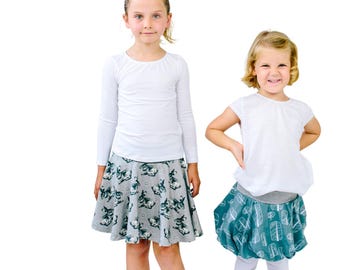 ebook Children's sewing pattern balloon skirt, circle skirt Flor (size 62-164) - digital sewing pattern