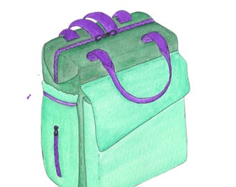 Sewing pattern for accessories: Henrik diaper bag - paper pattern