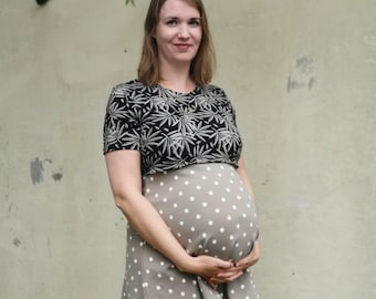 Sewing pattern for women's maternity dress, nursing dress, dress, tunic Eugenie (sizes 34-56) - paper pattern