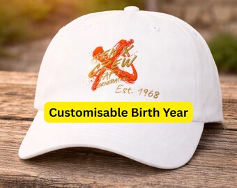 Funny Gen X Baseball Cap, Custom Birth Year Retro Hat, Gift for Generation Xers
