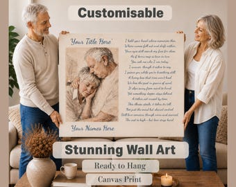 Personalized Dementia Poem Canvas Print, Custom Photo Memorial Gift
