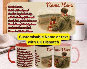 Personalised Mackem Mama Mug, Sunderland Supporter Poem Cup, Custom Name Coffee Mug
