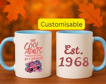 Personalized Gen X Coffee Lover 11oz Mug, Christmas, Birthday, Parent Gift